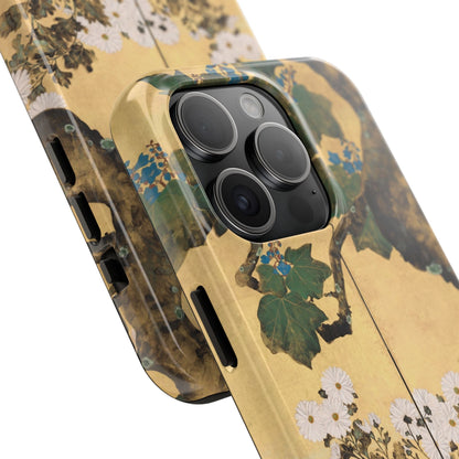 Japanese Gold Leaf Floral Art - iPhone Case, Elegant & Protective - BOGO Cases