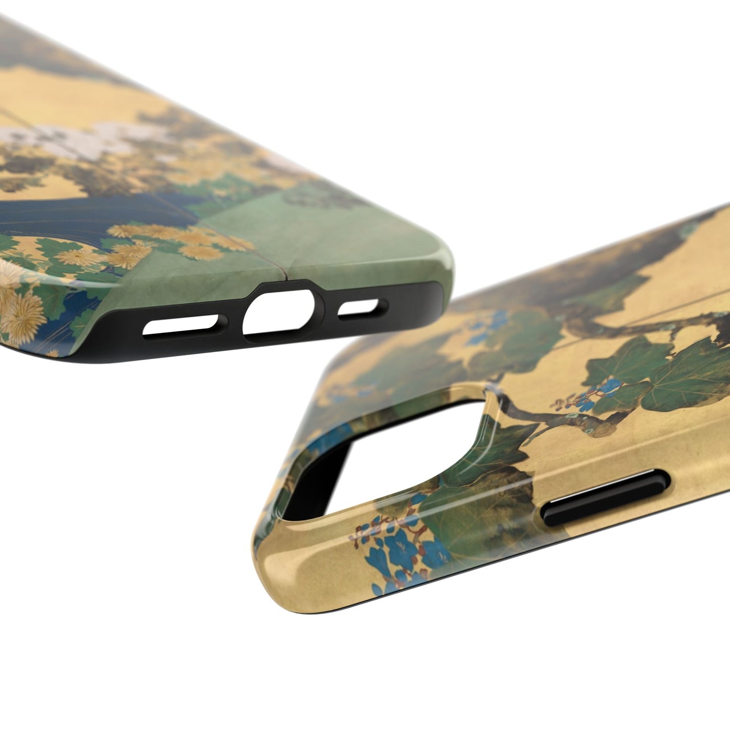 Japanese Gold Leaf Floral Art - iPhone Case, Elegant & Protective - BOGO Cases