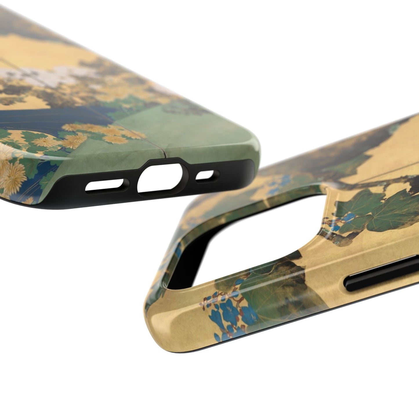 Japanese Gold Leaf Floral Art - iPhone Case, Elegant & Protective - BOGO Cases