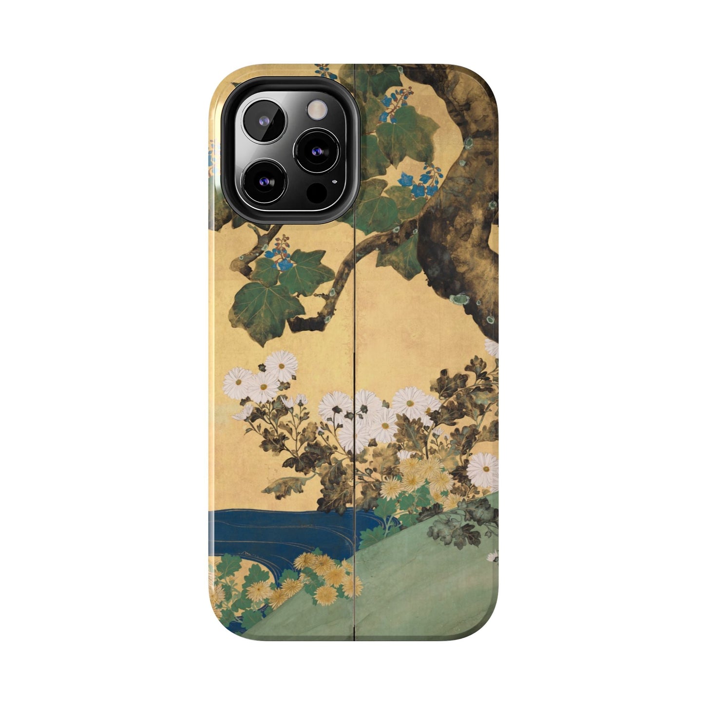 Japanese Gold Leaf Floral Art - iPhone Case, Elegant & Protective - BOGO Cases