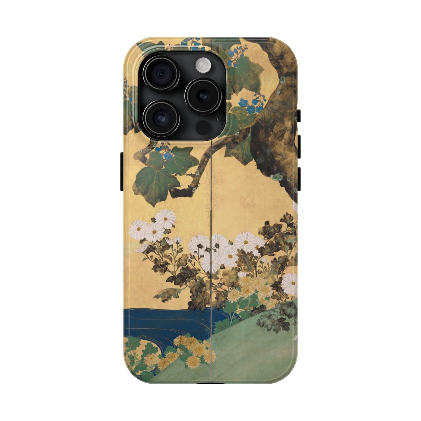 Japanese Gold Leaf Floral Art - iPhone Case, Elegant & Protective - BOGO Cases