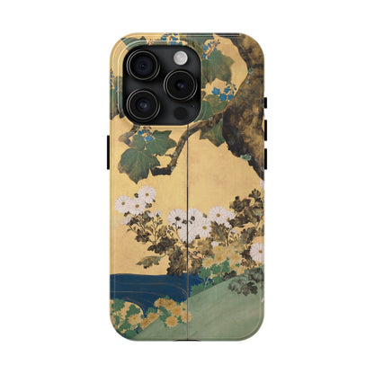 Japanese Gold Leaf Floral Art - iPhone Case, Elegant & Protective - BOGO Cases