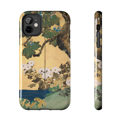 Japanese Gold Leaf Floral Art - iPhone Case, Elegant & Protective - BOGO Cases