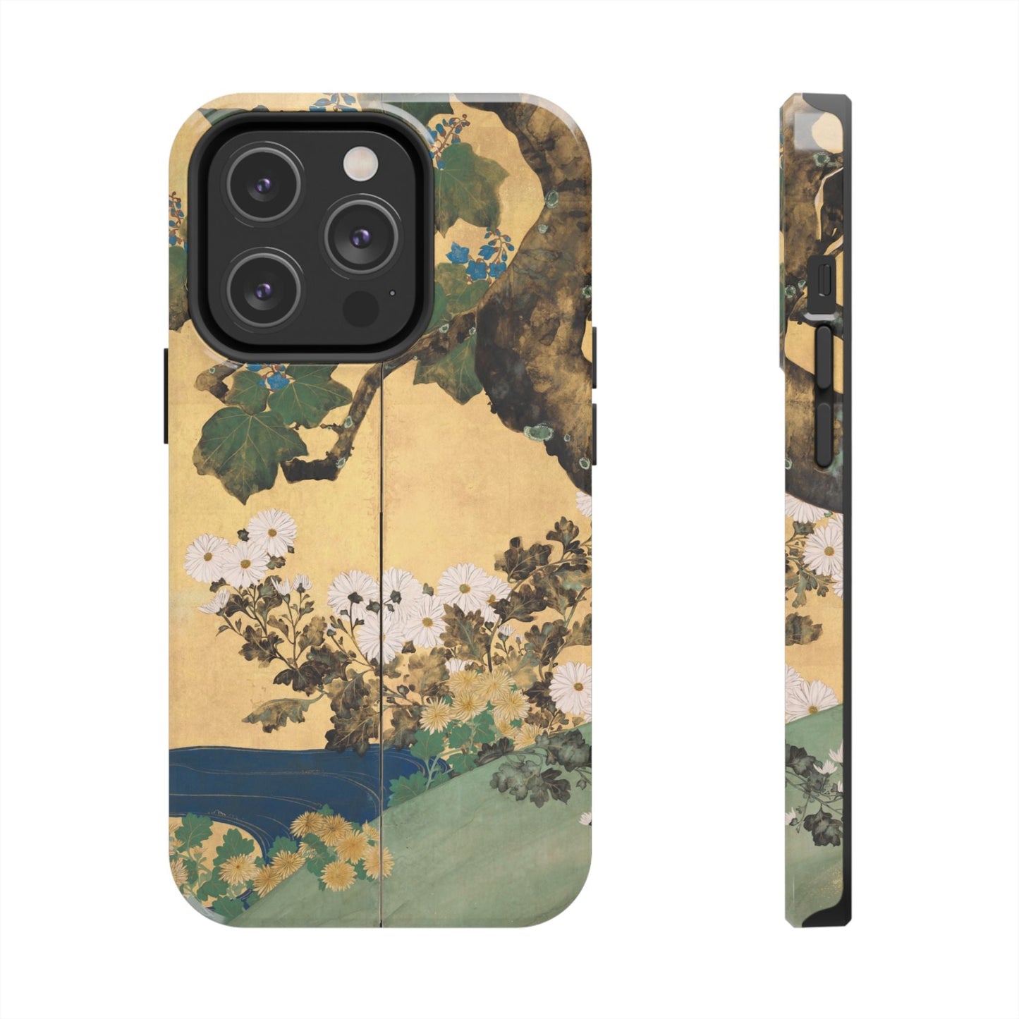 Japanese Gold Leaf Floral Art - iPhone Case, Elegant & Protective - BOGO Cases