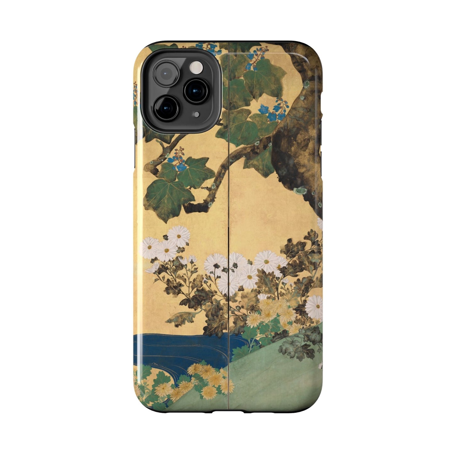Japanese Gold Leaf Floral Art - iPhone Case, Elegant & Protective - BOGO Cases
