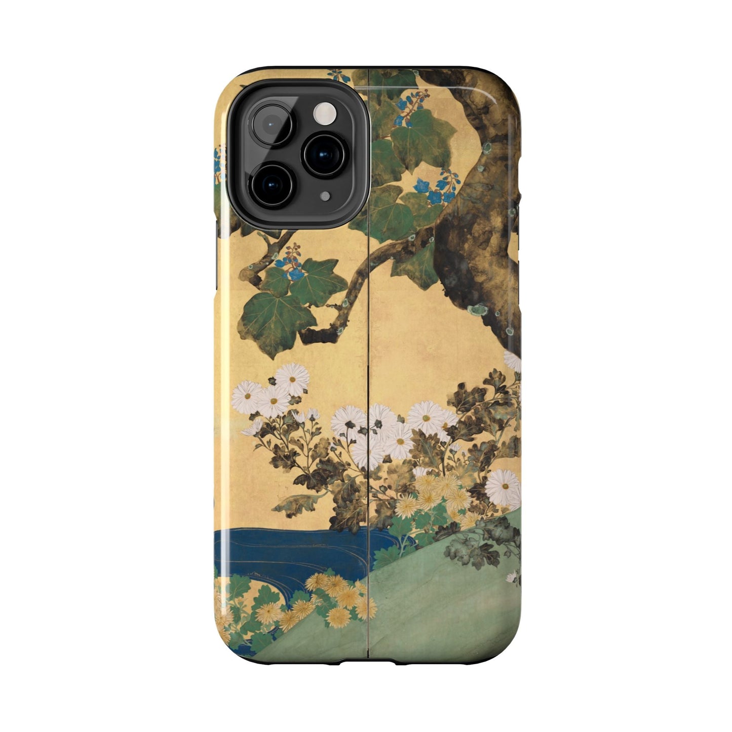 Japanese Gold Leaf Floral Art - iPhone Case, Elegant & Protective - BOGO Cases
