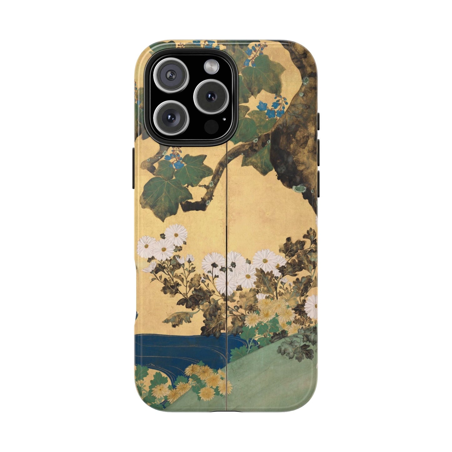 Japanese Gold Leaf Floral Art - iPhone Case, Elegant & Protective - BOGO Cases