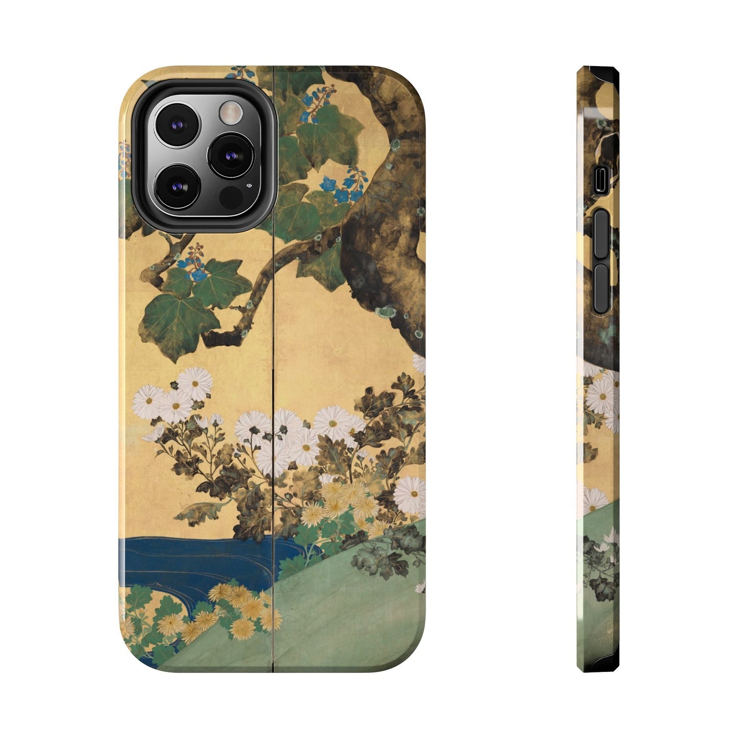 Japanese Gold Leaf Floral Art - iPhone Case, Elegant & Protective - BOGO Cases