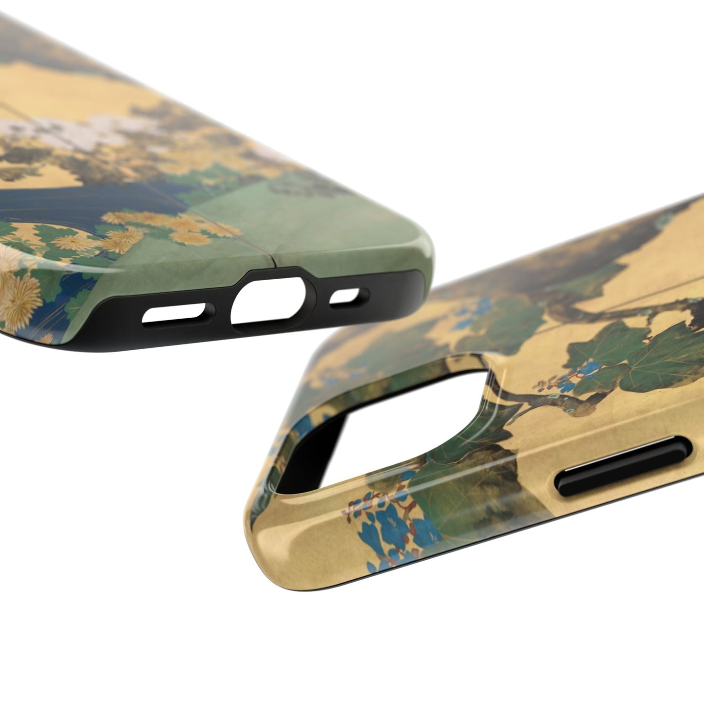 Japanese Gold Leaf Floral Art - iPhone Case, Elegant & Protective - BOGO Cases