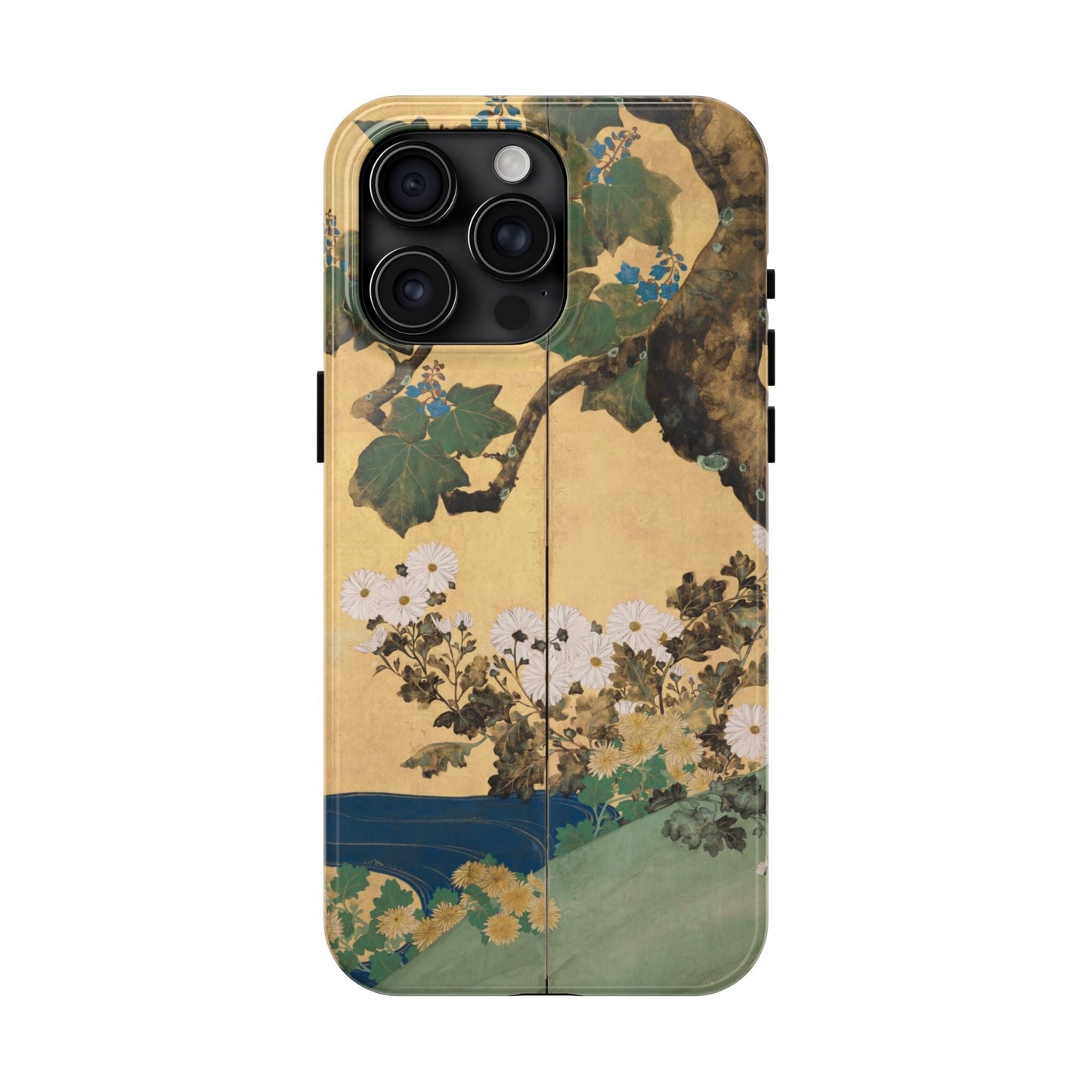 Japanese Gold Leaf Floral Art - iPhone Case, Elegant & Protective - BOGO Cases