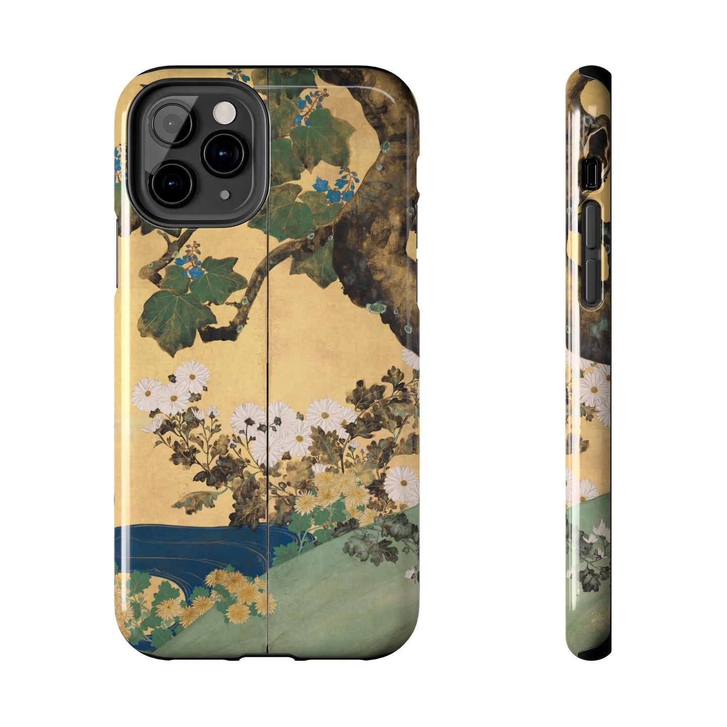 Japanese Gold Leaf Floral Art - iPhone Case, Elegant & Protective - BOGO Cases