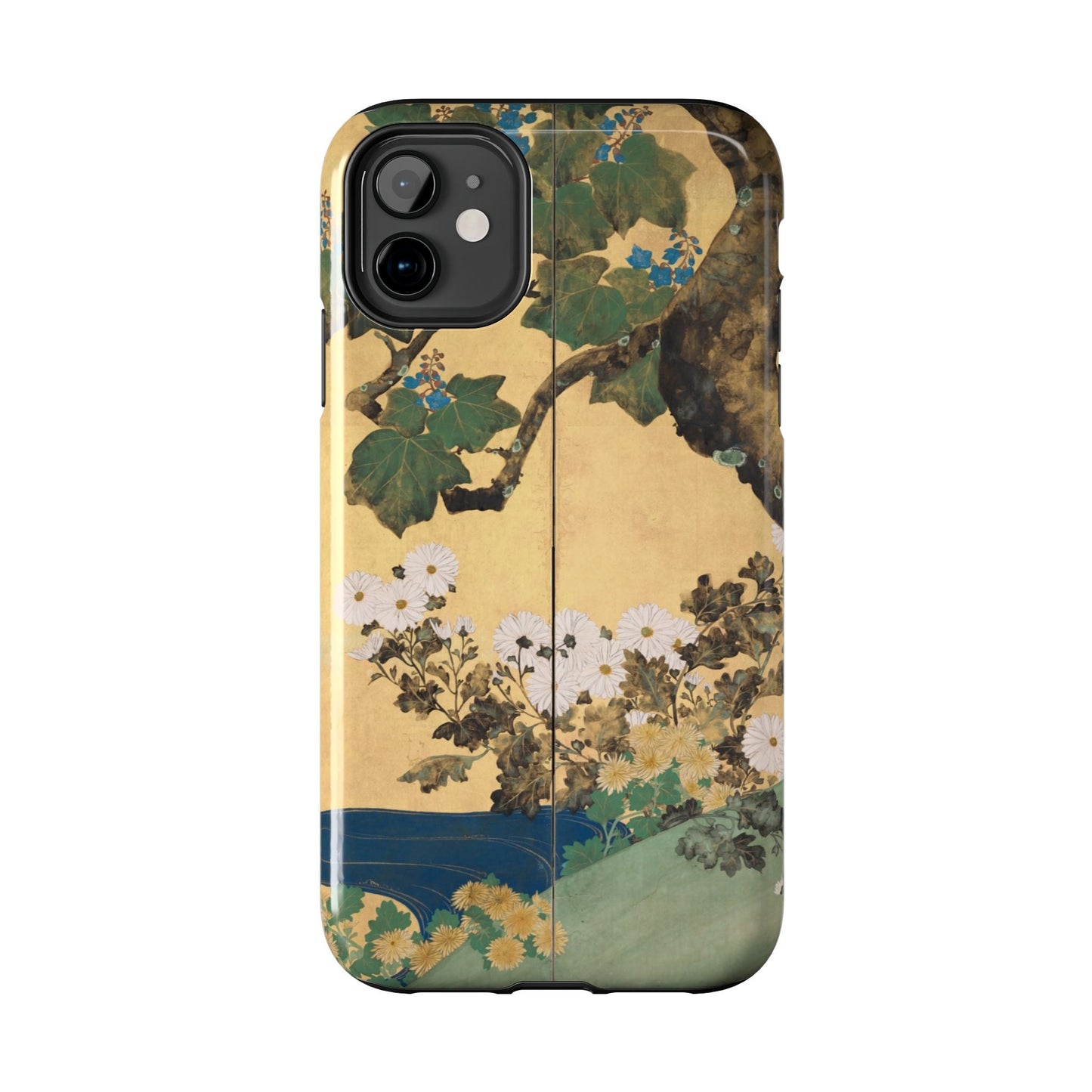 Japanese Gold Leaf Floral Art - iPhone Case, Elegant & Protective - BOGO Cases