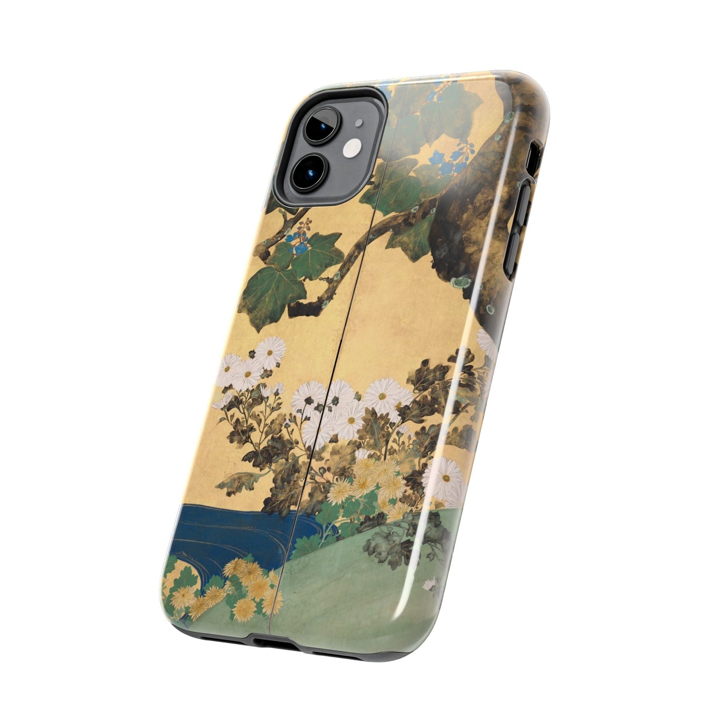 Japanese Gold Leaf Floral Art - iPhone Case, Elegant & Protective - BOGO Cases
