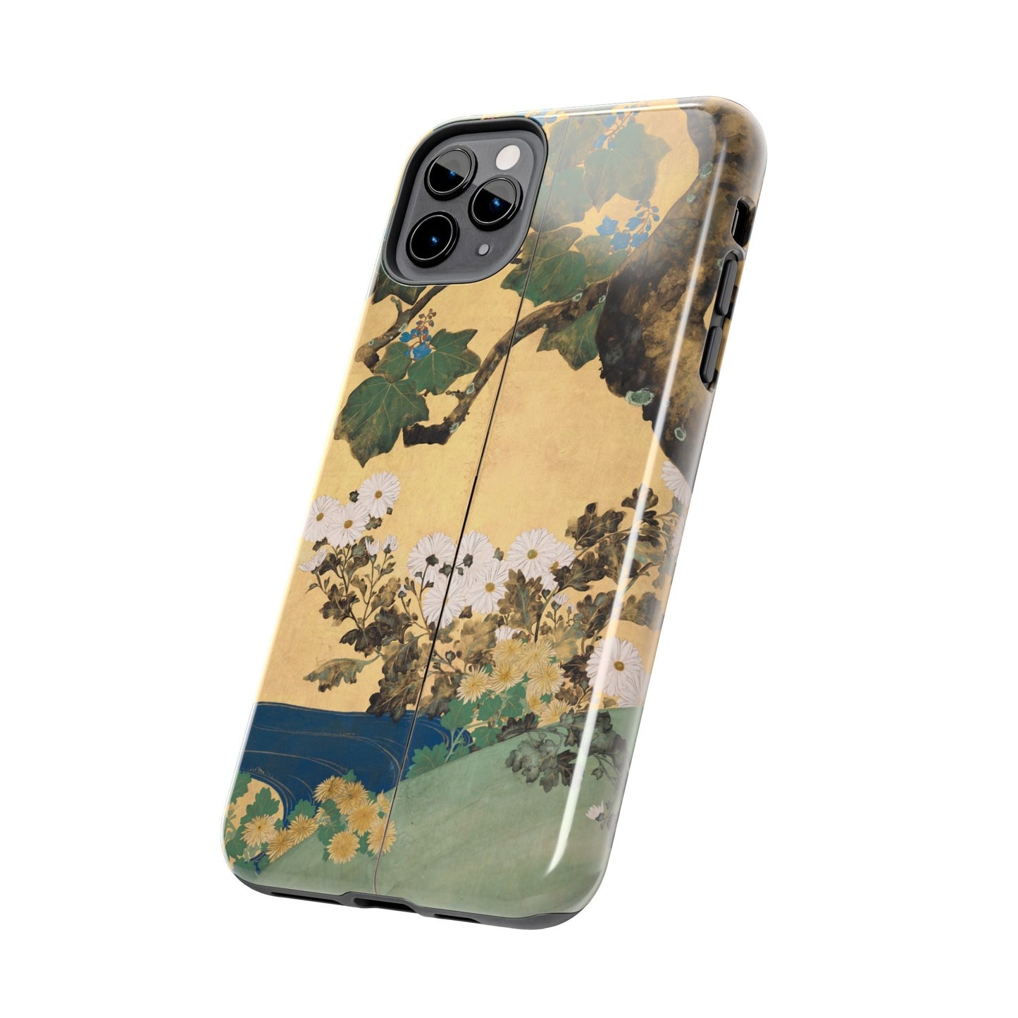 Japanese Gold Leaf Floral Art - iPhone Case, Elegant & Protective - BOGO Cases