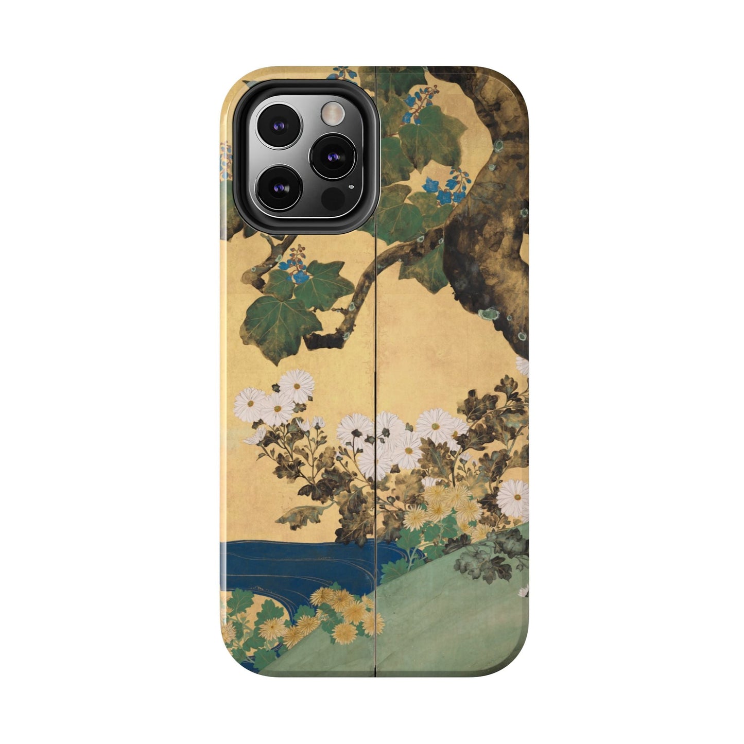 Japanese Gold Leaf Floral Art - iPhone Case, Elegant & Protective - BOGO Cases