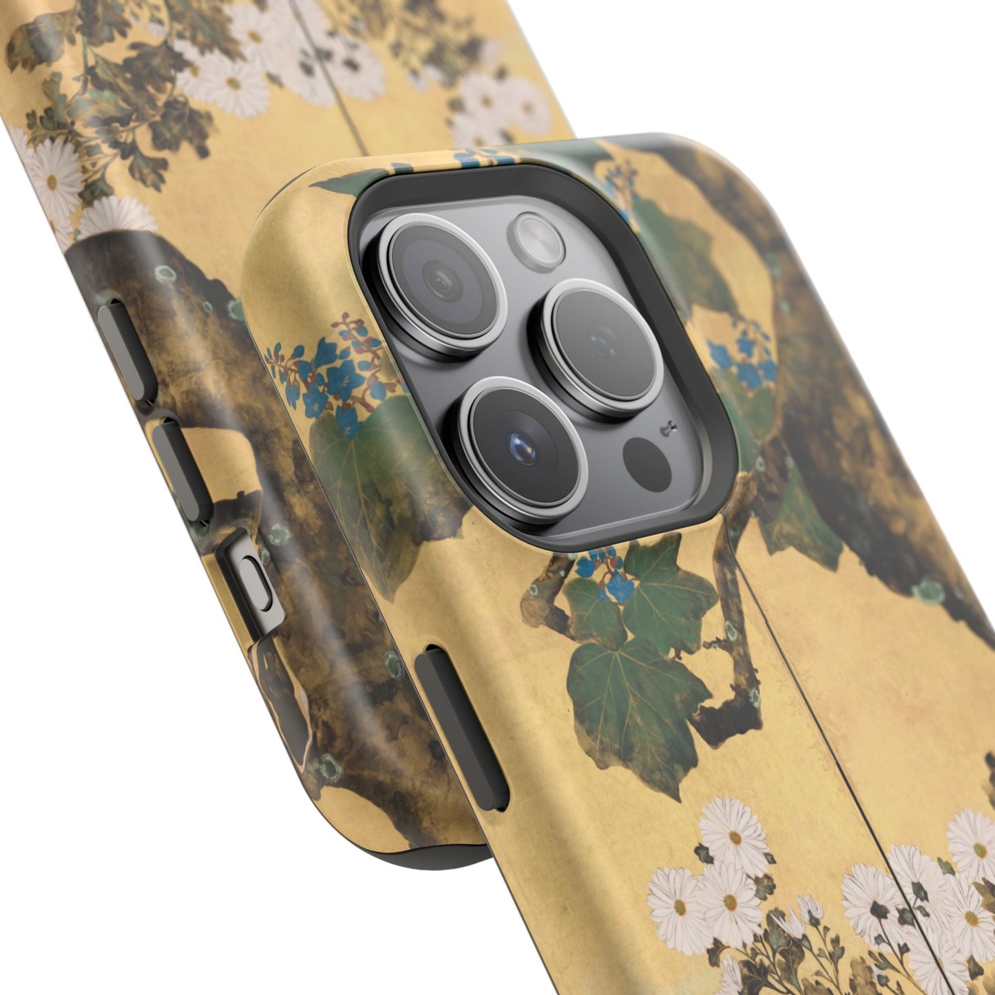 Japanese Gold Leaf Floral Art - MagSafe iPhone Case, Elegant & Protective - BOGO Cases