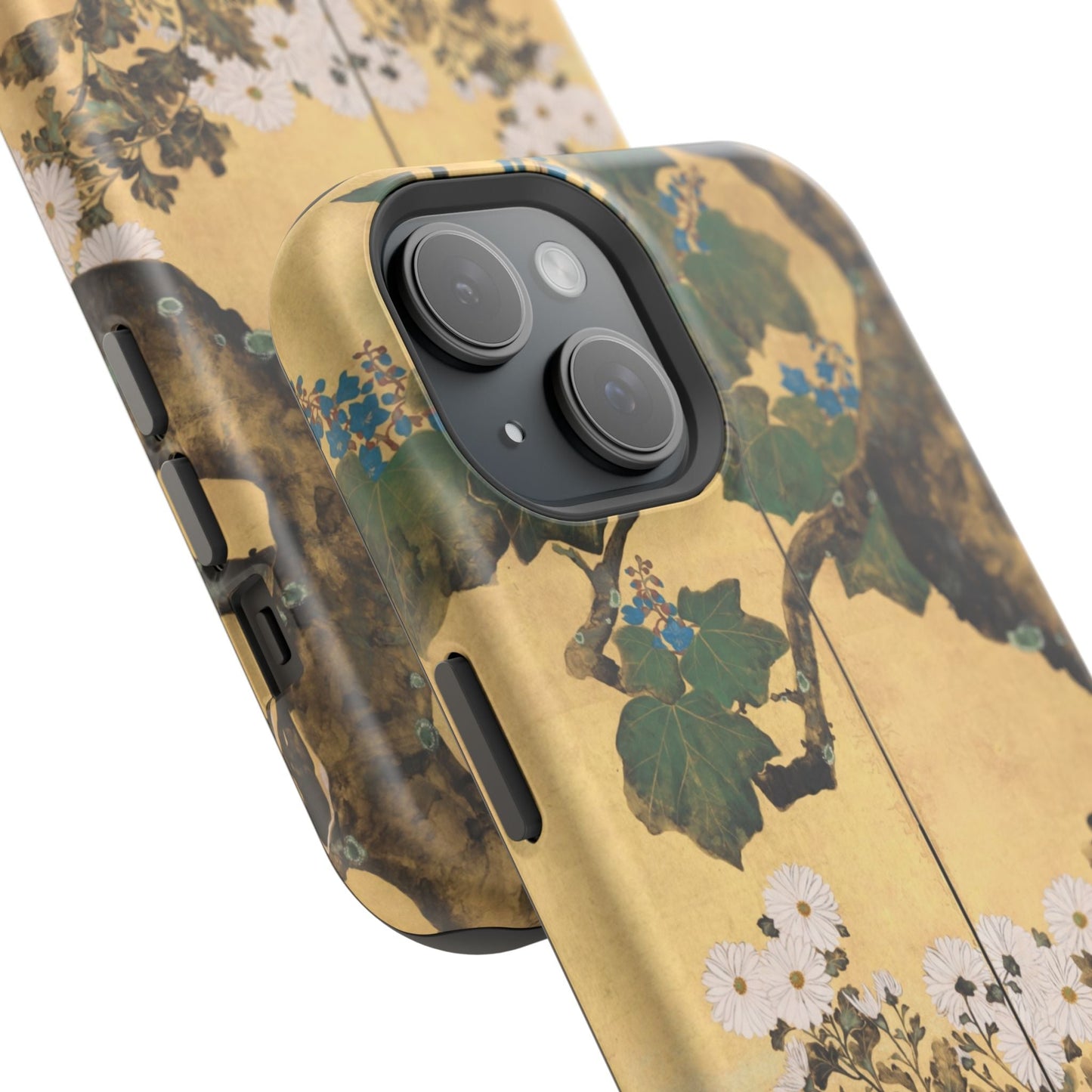 Japanese Gold Leaf Floral Art - MagSafe iPhone Case, Elegant & Protective - BOGO Cases