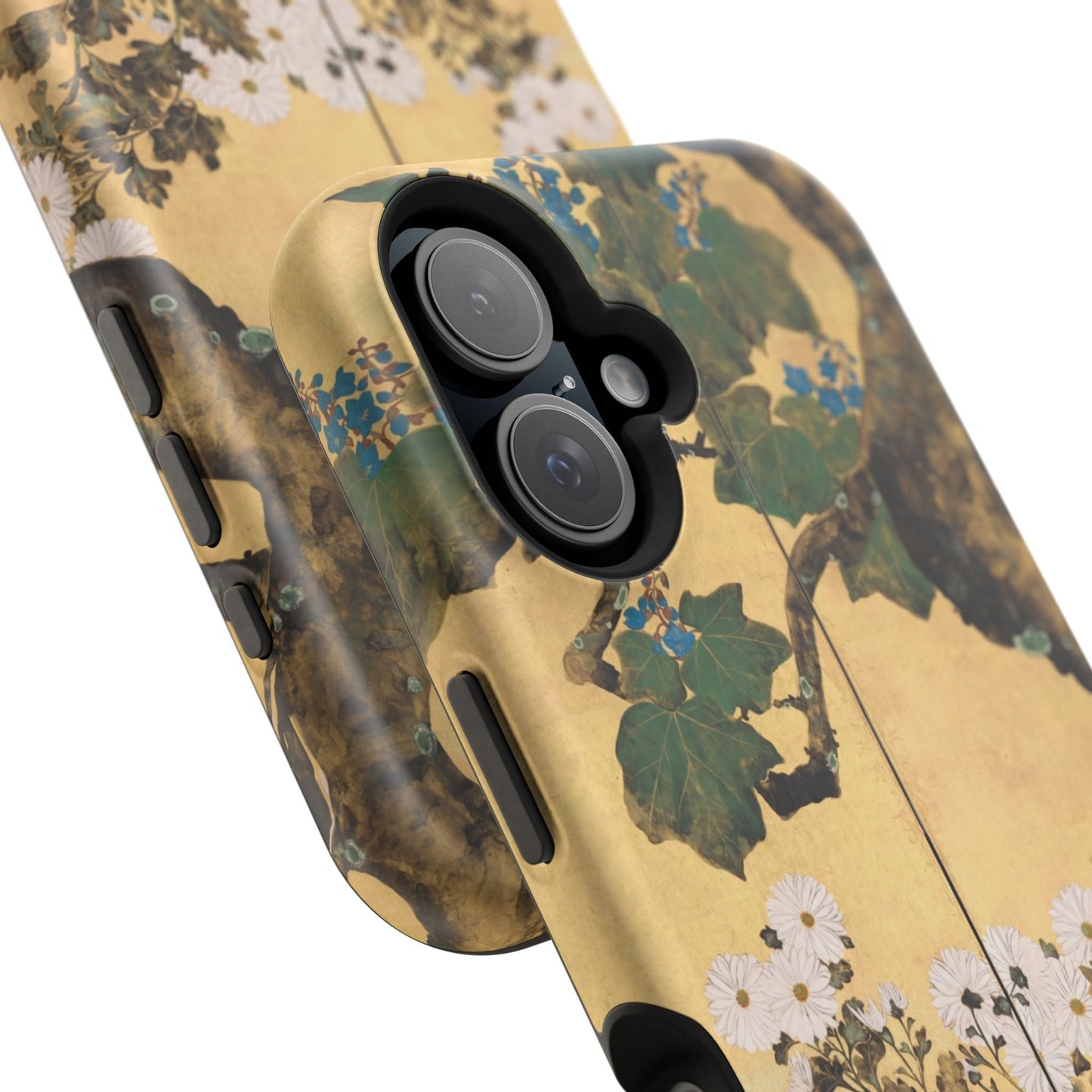 Japanese Gold Leaf Floral Art - MagSafe iPhone Case, Elegant & Protective - BOGO Cases