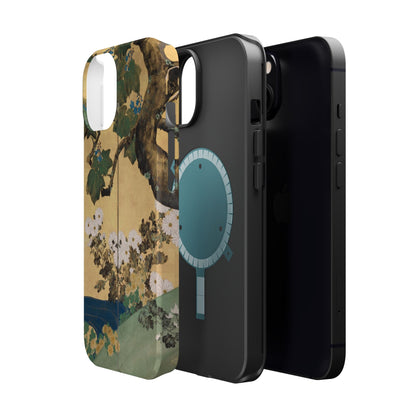 Japanese Gold Leaf Floral Art - MagSafe iPhone Case, Elegant & Protective - BOGO Cases