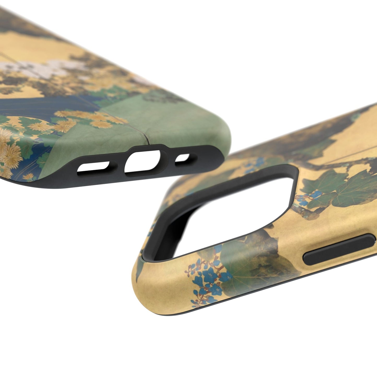 Japanese Gold Leaf Floral Art - MagSafe iPhone Case, Elegant & Protective - BOGO Cases