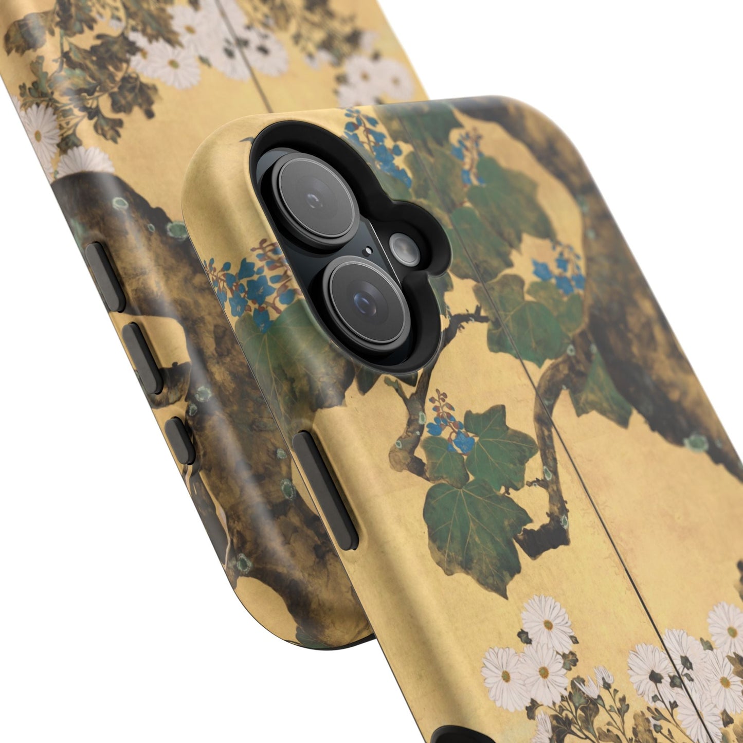 Japanese Gold Leaf Floral Art - MagSafe iPhone Case, Elegant & Protective - BOGO Cases