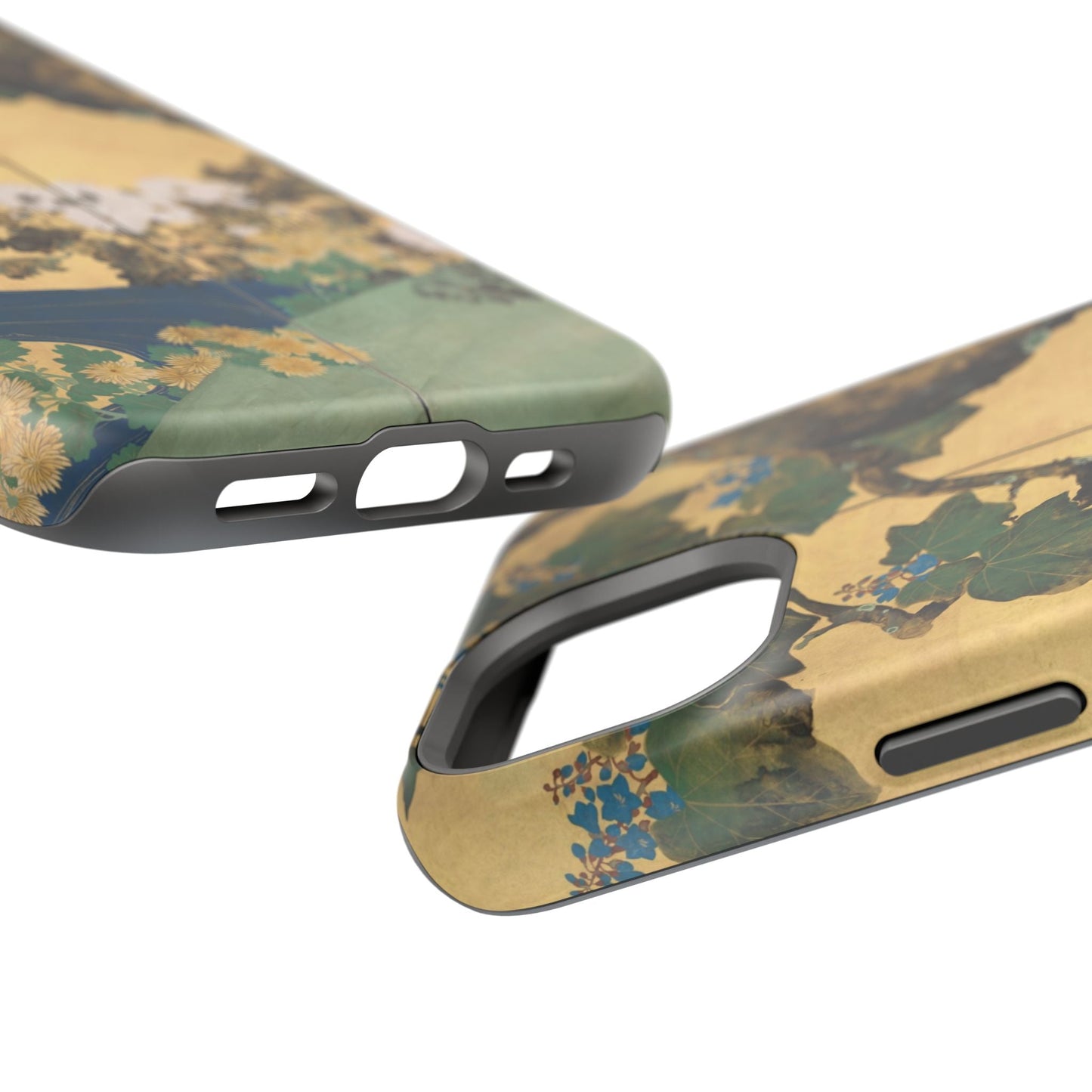 Japanese Gold Leaf Floral Art - MagSafe iPhone Case, Elegant & Protective - BOGO Cases