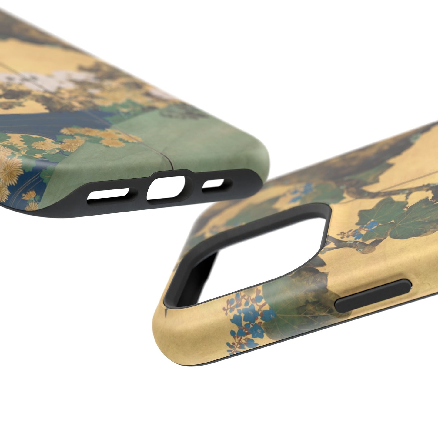 Japanese Gold Leaf Floral Art - MagSafe iPhone Case, Elegant & Protective - BOGO Cases
