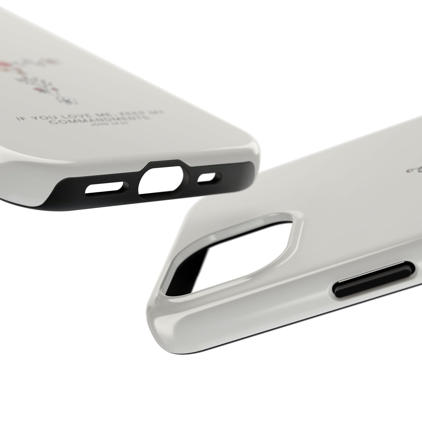 John 14:15 Floral Cross - iPhone Series Case - BOGO Cases