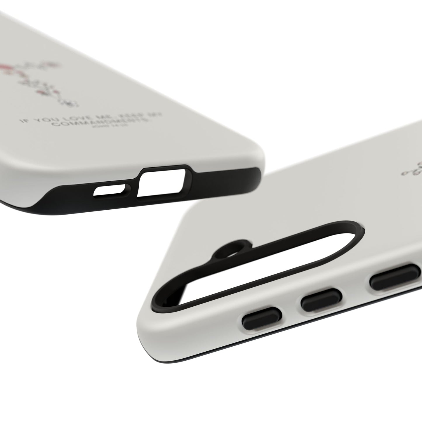 John 14:15 Floral Cross - Samsung Galaxy Case - BOGO Cases