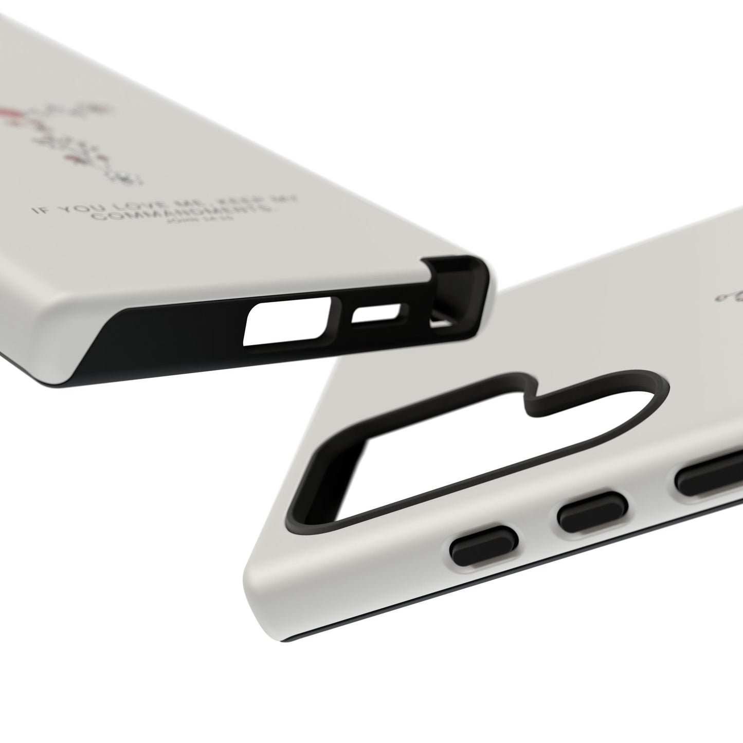 John 14:15 Floral Cross - Samsung Galaxy Case - BOGO Cases