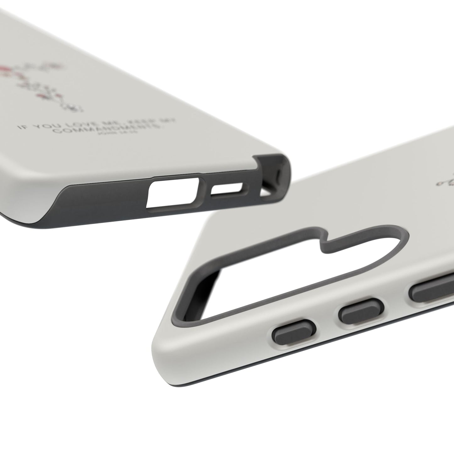 John 14:15 Floral Cross - Samsung Galaxy Case - BOGO Cases