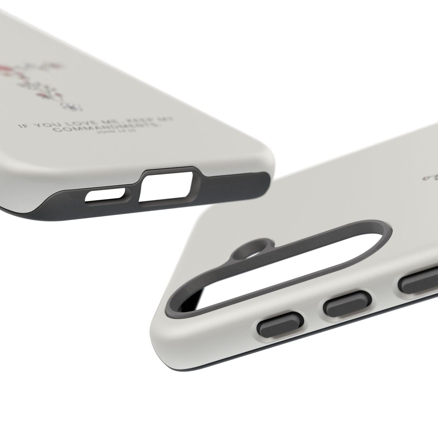 John 14:15 Floral Cross - Samsung Galaxy Case - BOGO Cases