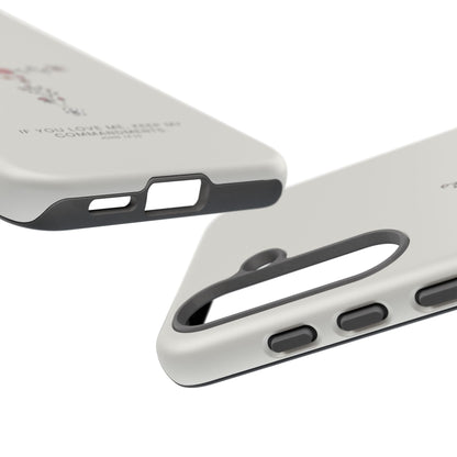 John 14:15 Floral Cross - Samsung Galaxy Case - BOGO Cases