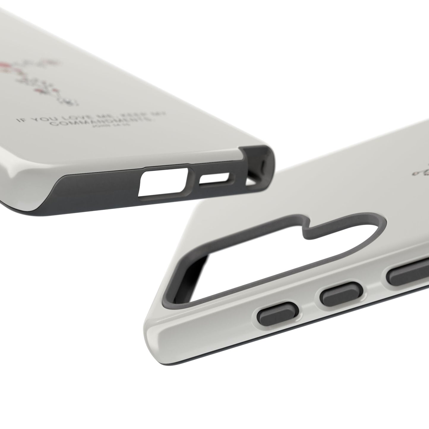 John 14:15 Floral Cross - Samsung Galaxy Case - BOGO Cases