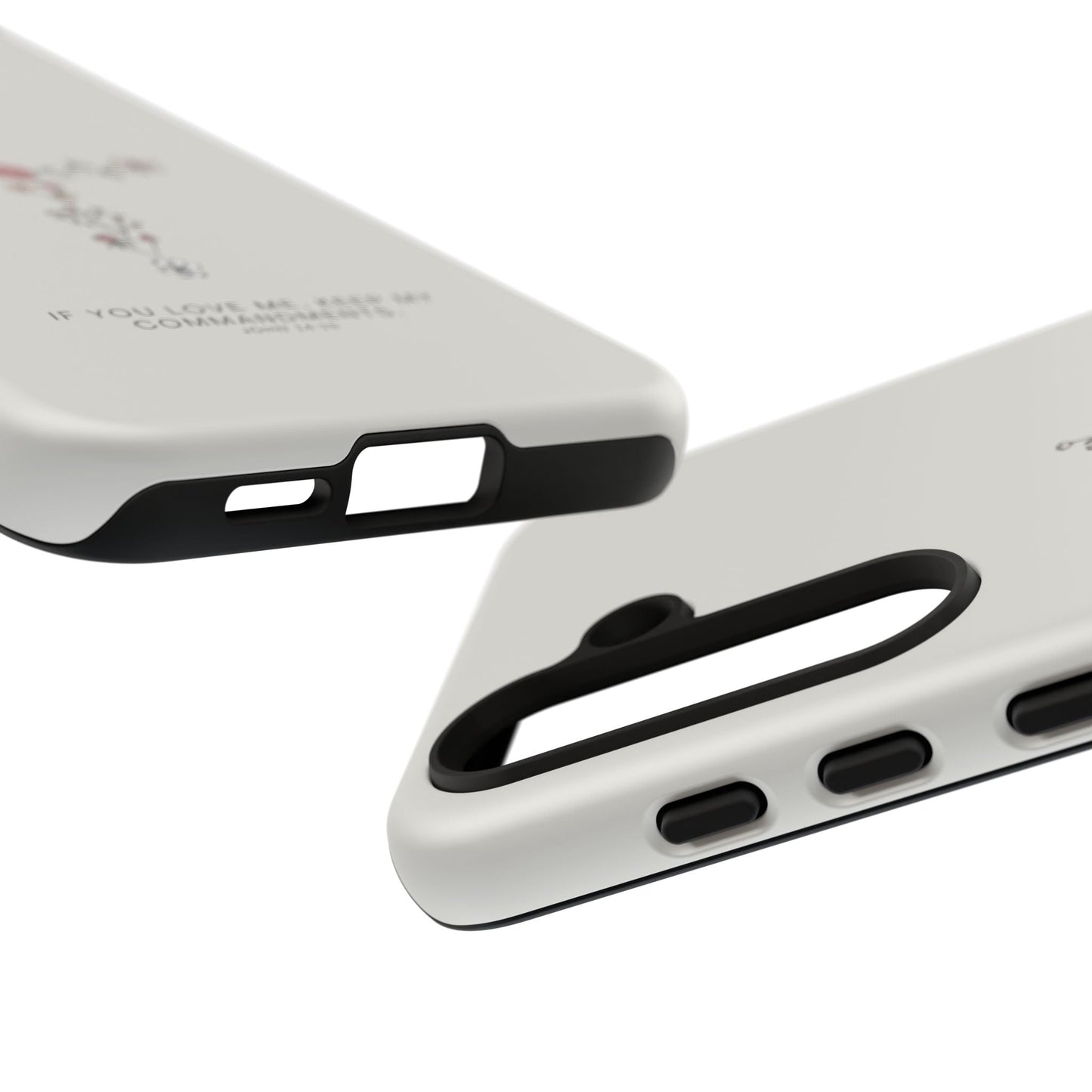 John 14:15 Floral Cross - Samsung Galaxy Case - BOGO Cases