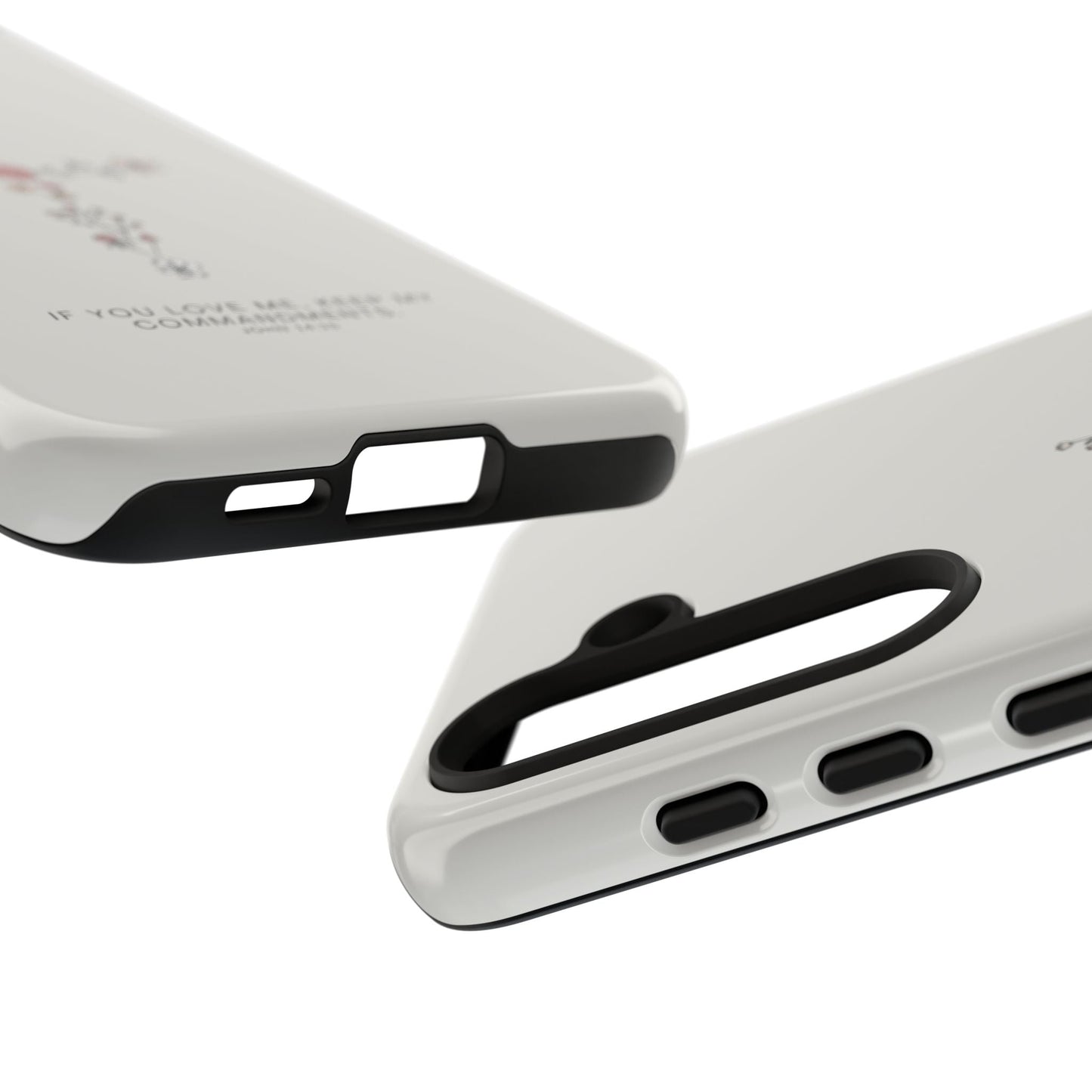 John 14:15 Floral Cross - Samsung Galaxy Case - BOGO Cases