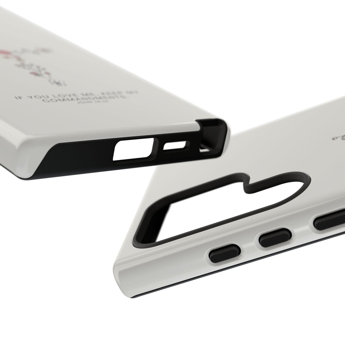John 14:15 Floral Cross - Samsung Galaxy Case - BOGO Cases