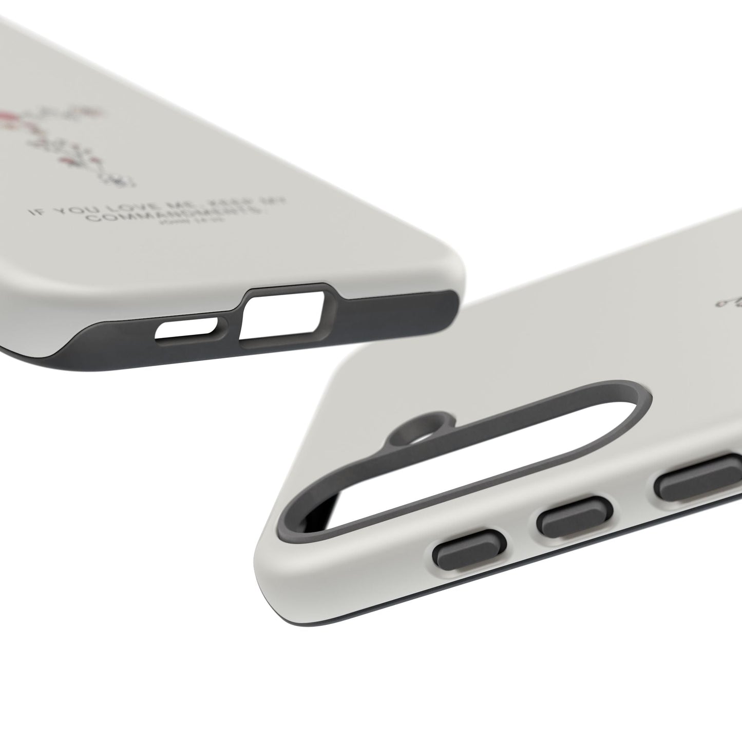 John 14:15 Floral Cross - Samsung Galaxy Case - BOGO Cases