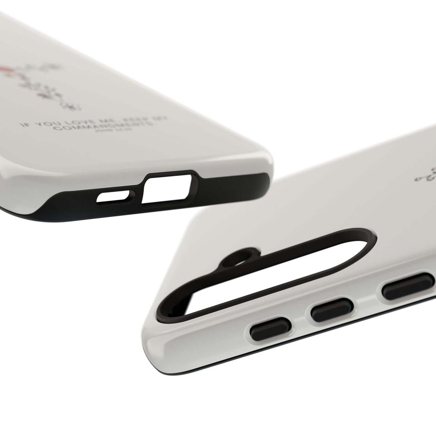 John 14:15 Floral Cross - Samsung Galaxy Case - BOGO Cases
