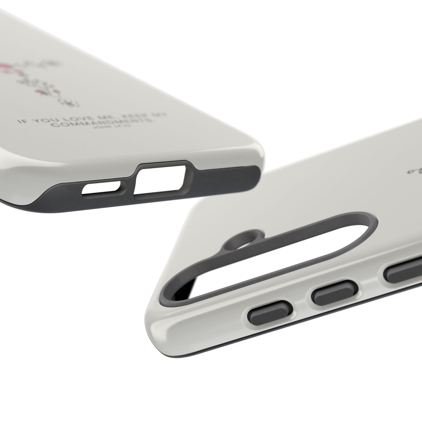 John 14:15 Floral Cross - Samsung Galaxy Case - BOGO Cases