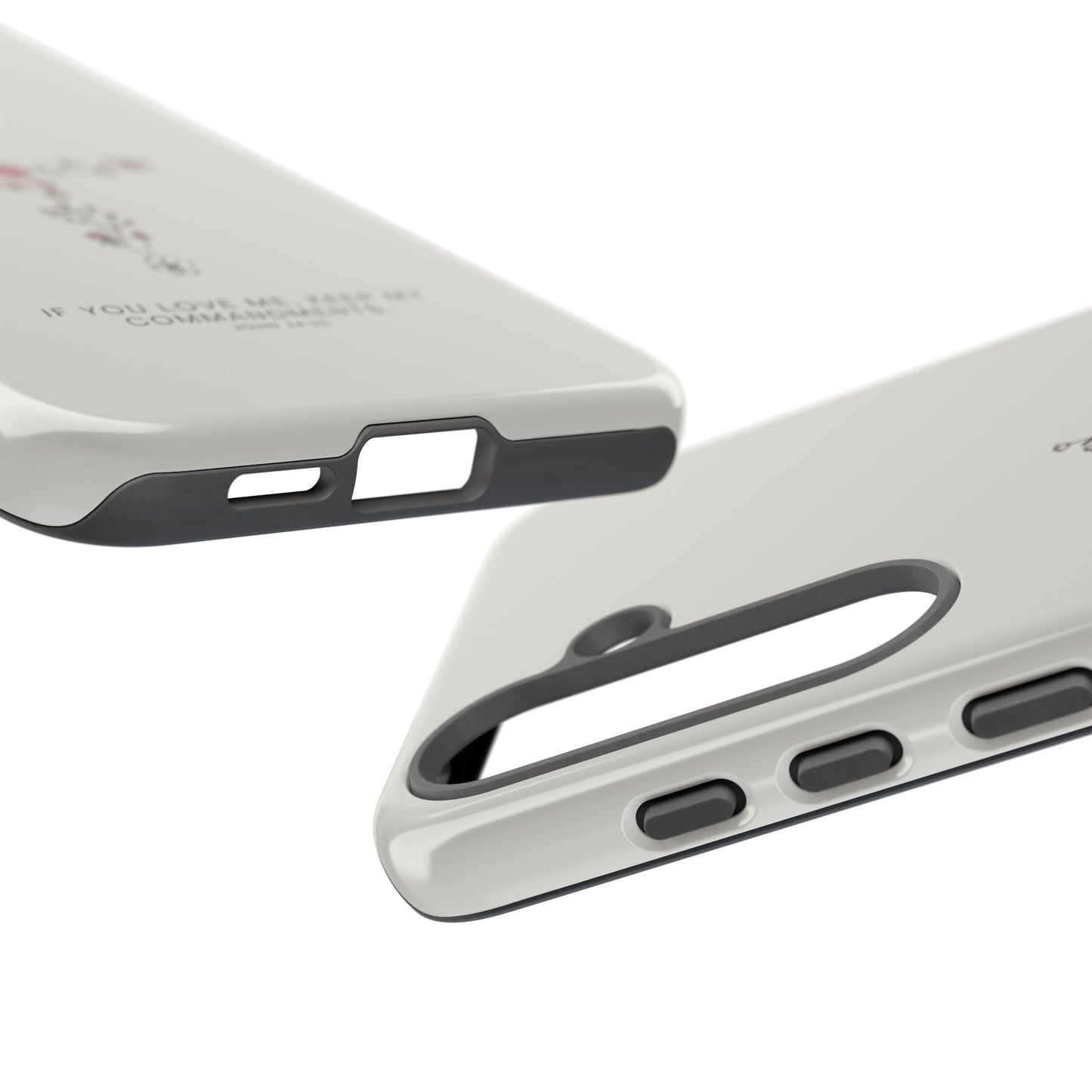 John 14:15 Floral Cross - Samsung Galaxy Case - BOGO Cases