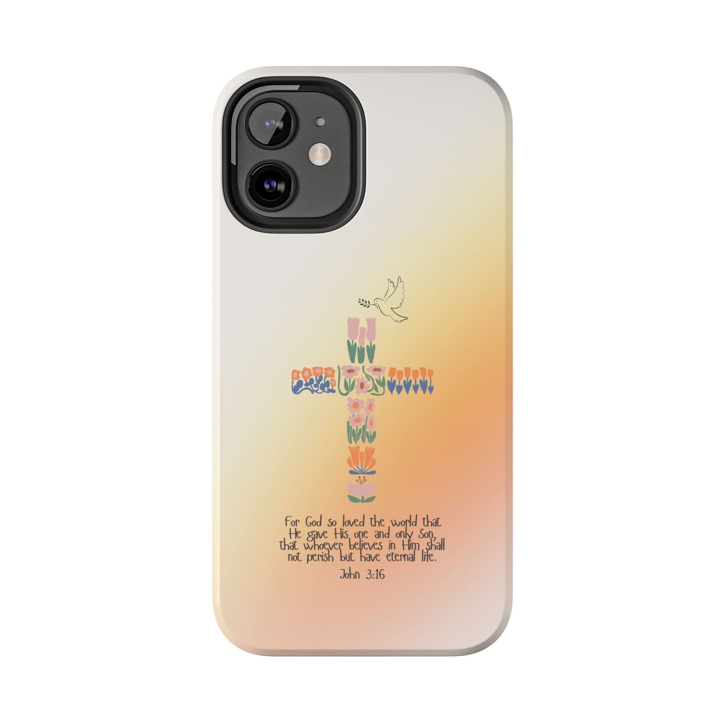 John 3:16 Floral Cross - iPhone Series Case - BOGO Cases