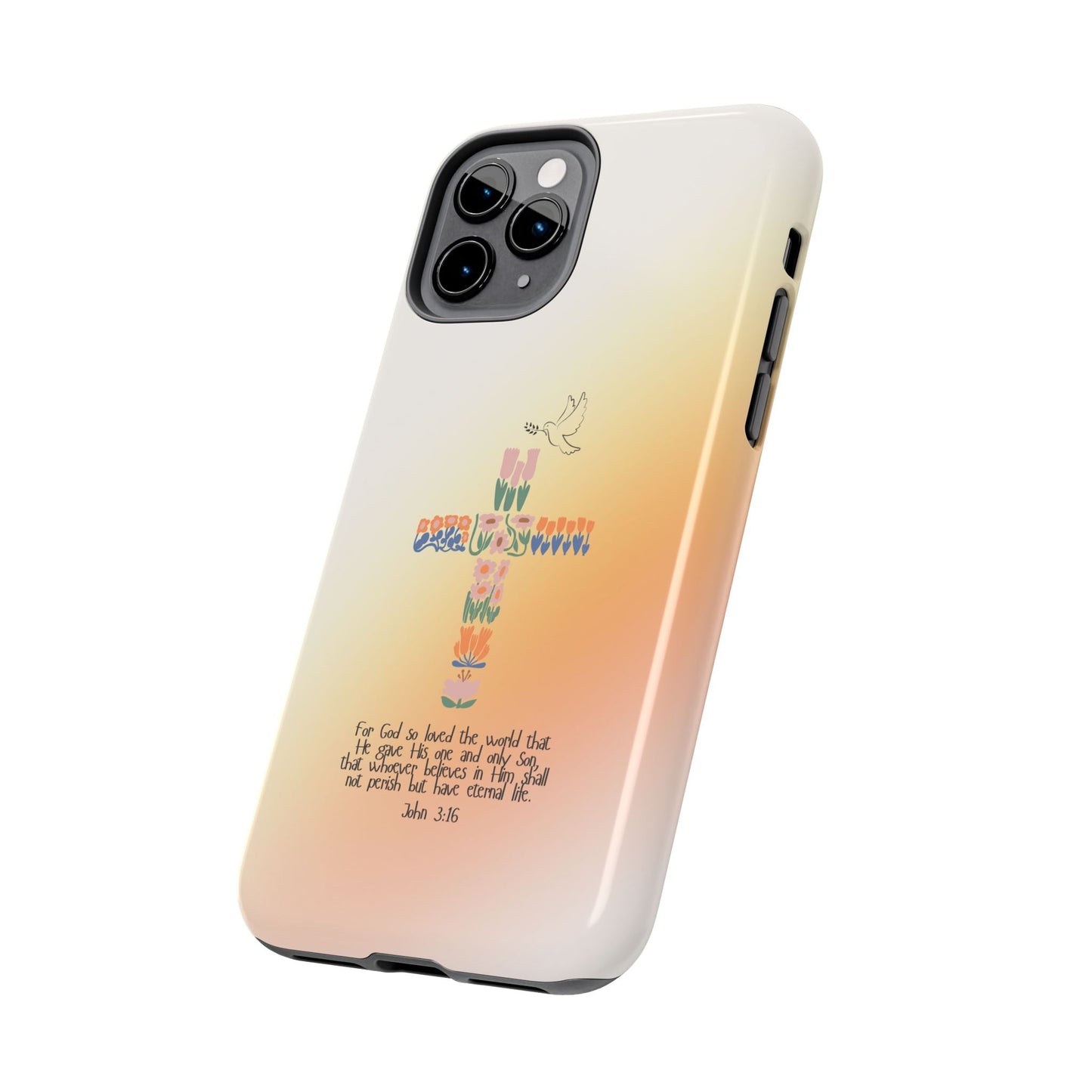 John 3:16 Floral Cross - iPhone Series Case - BOGO Cases