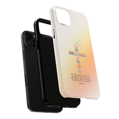 John 3:16 Floral Cross - iPhone Series Case - BOGO Cases