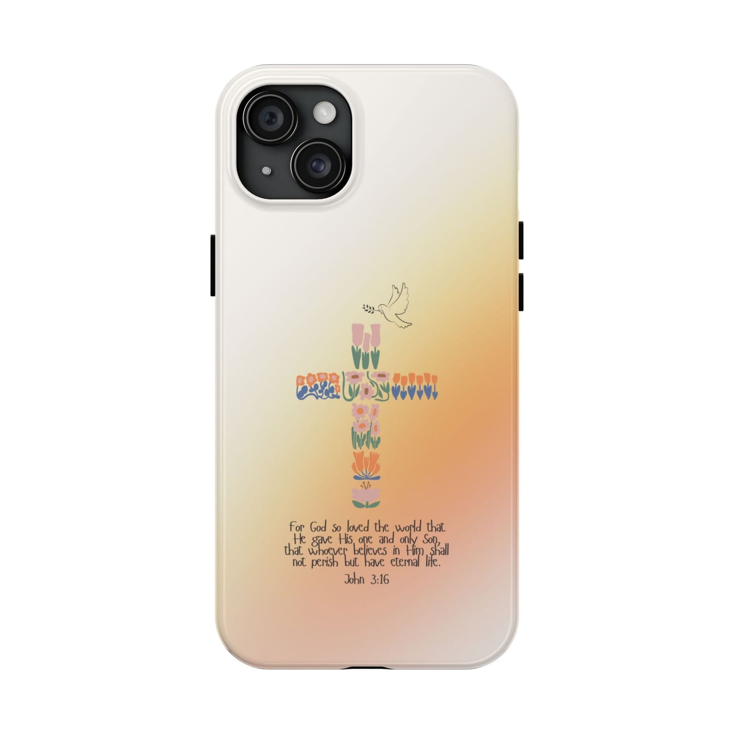 John 3:16 Floral Cross - iPhone Series Case - BOGO Cases