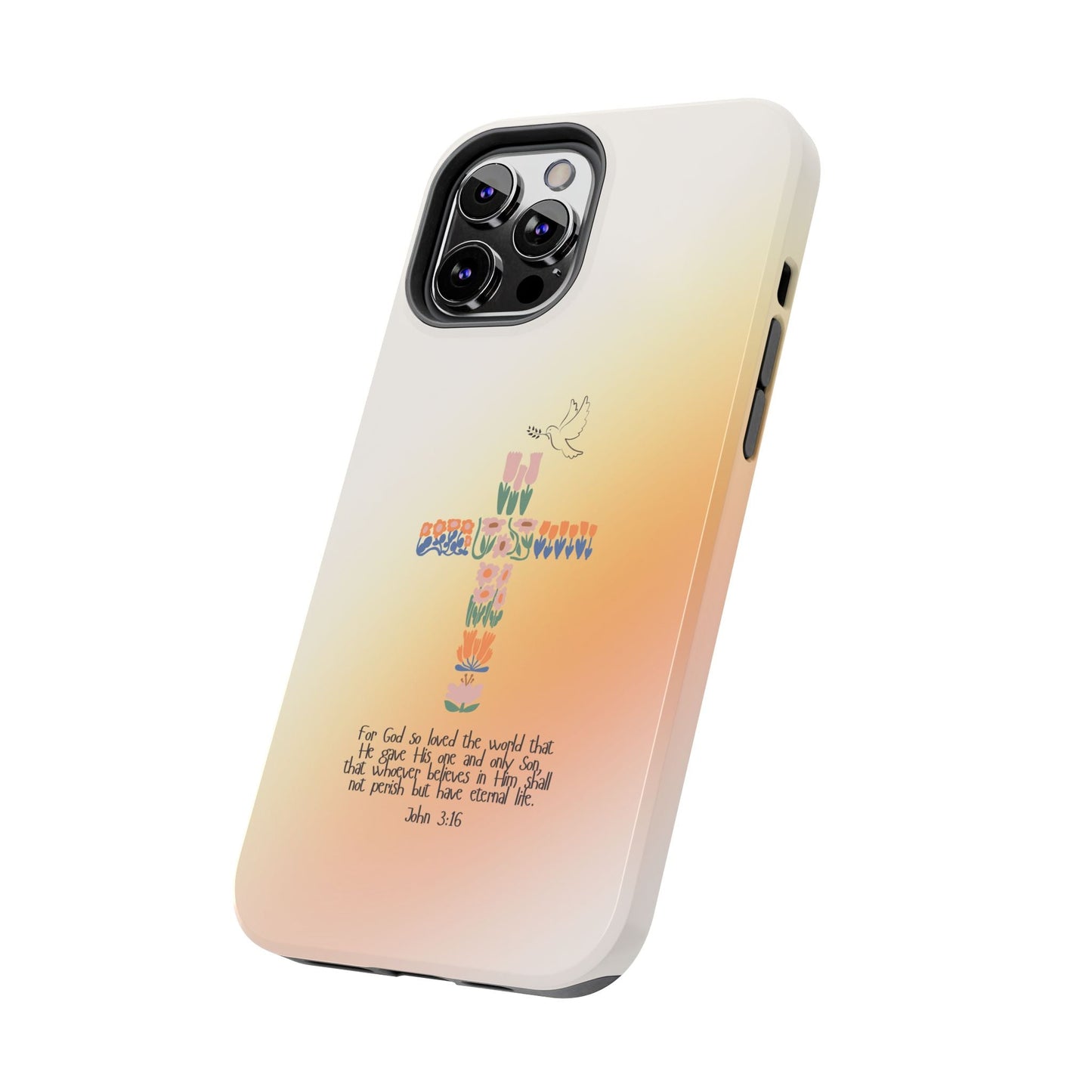 John 3:16 Floral Cross - iPhone Series Case - BOGO Cases