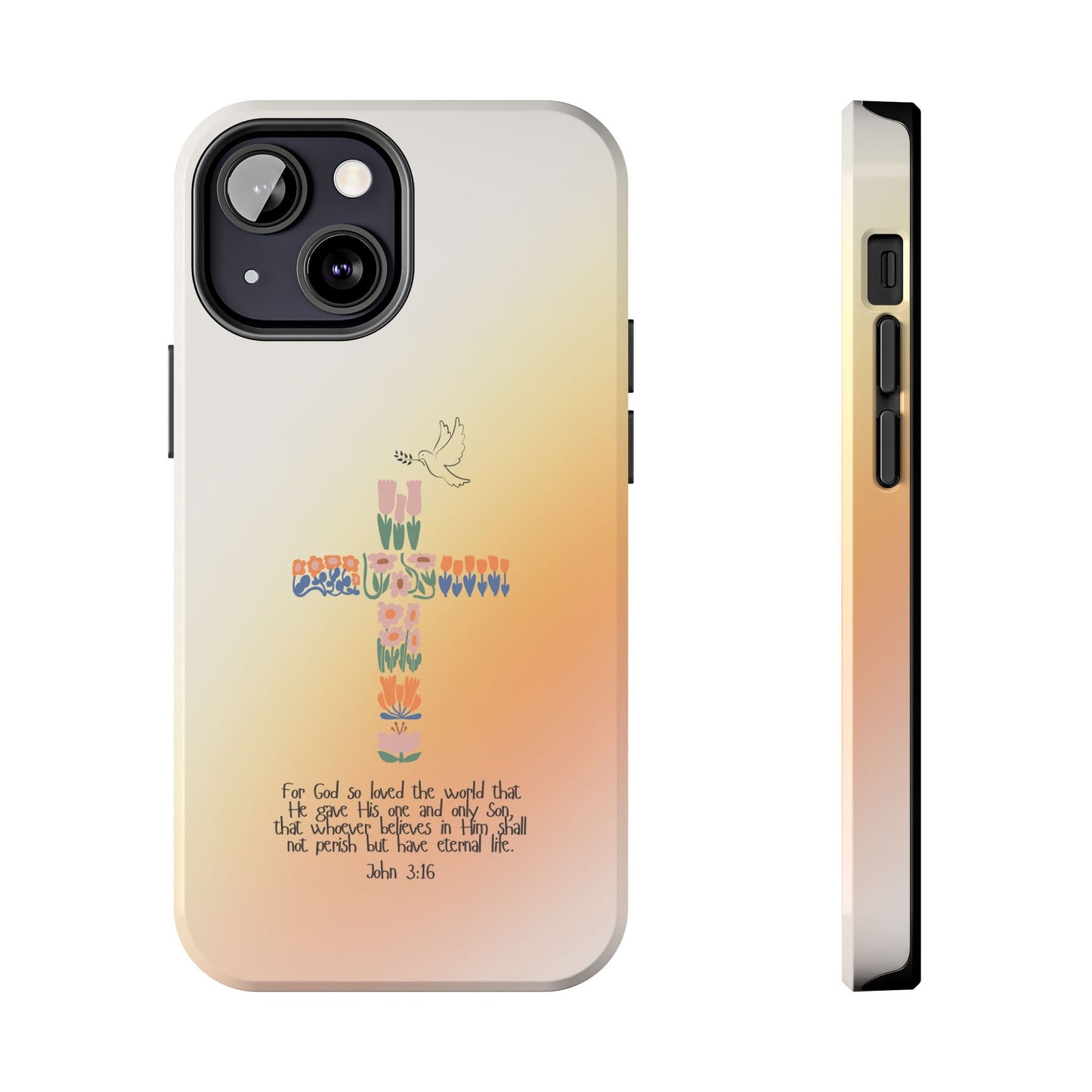 John 3:16 Floral Cross - iPhone Series Case - BOGO Cases