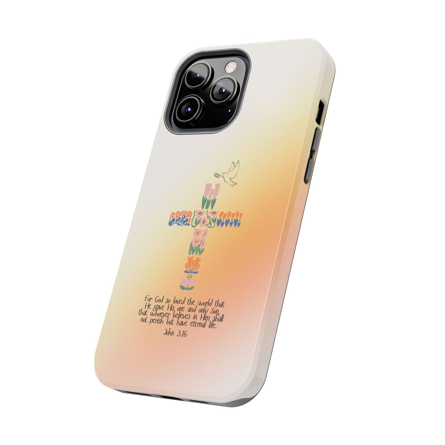 John 3:16 Floral Cross - iPhone Series Case - BOGO Cases