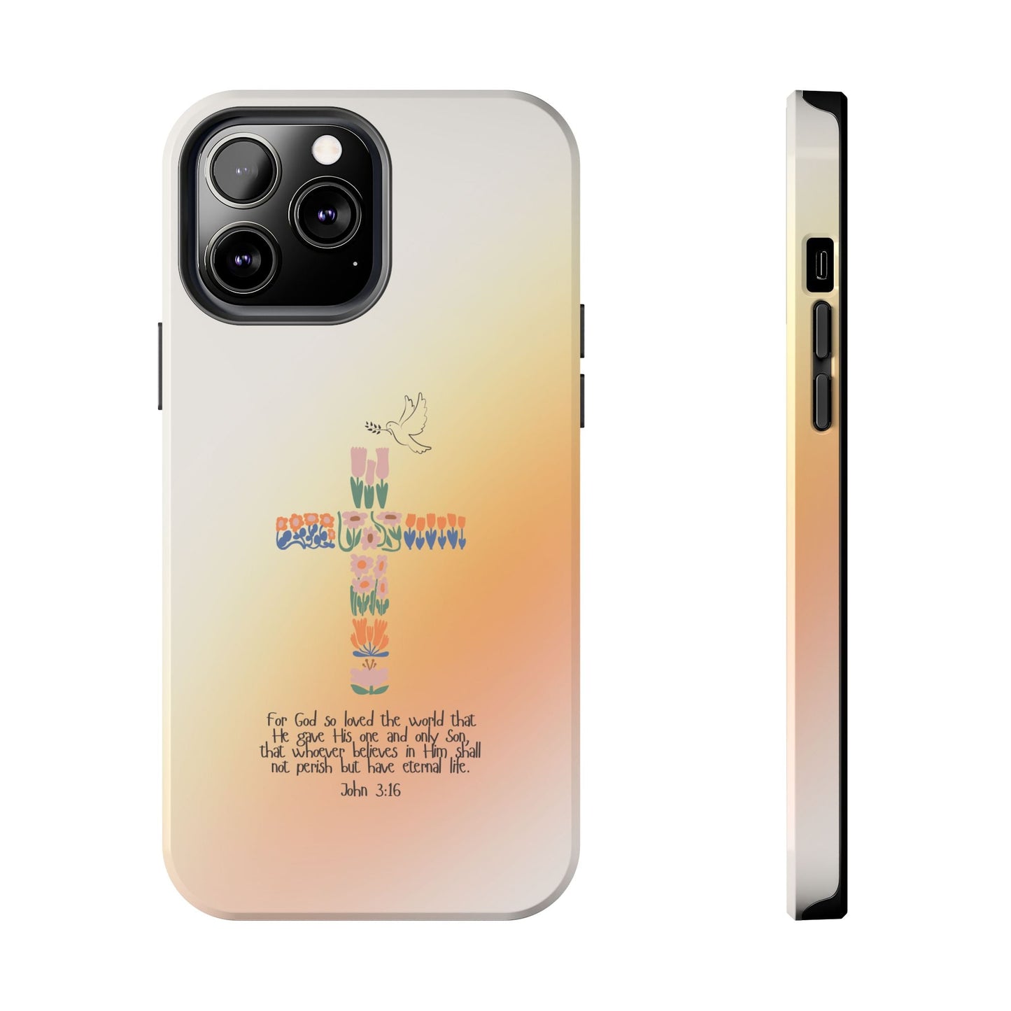John 3:16 Floral Cross - iPhone Series Case - BOGO Cases