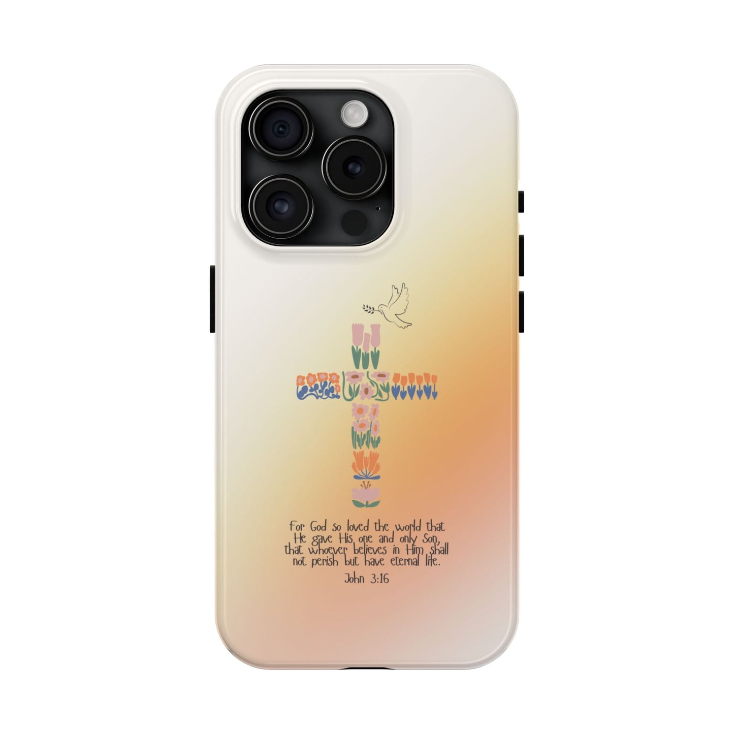 John 3:16 Floral Cross - iPhone Series Case - BOGO Cases
